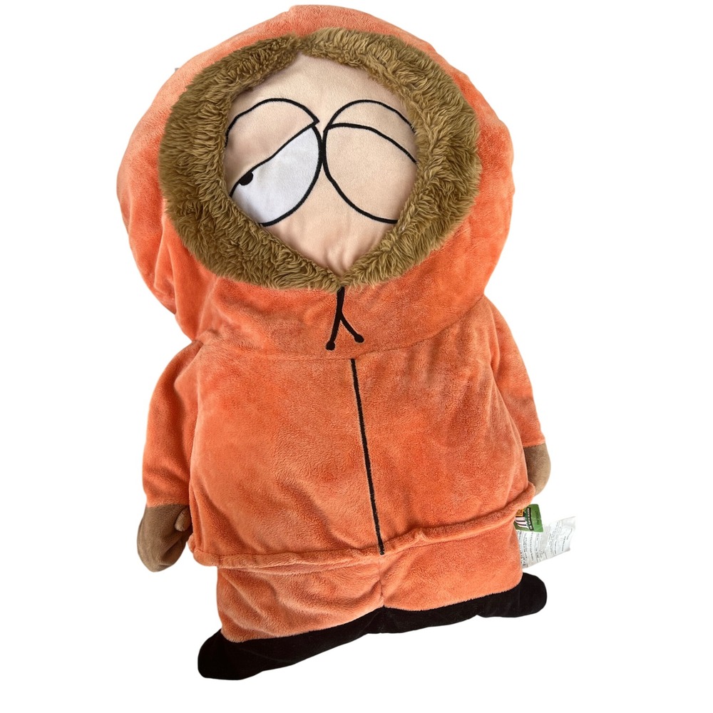 South Park Kenny McCormick Plush 2006 Funhouse Tenth Season Large 20 inch Orange